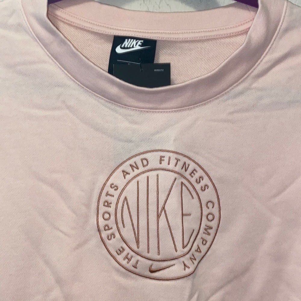 NIKE Sportswear Femme Crew Neck Top, Retro Look, Women's Size 1X - Picture 3 of 8